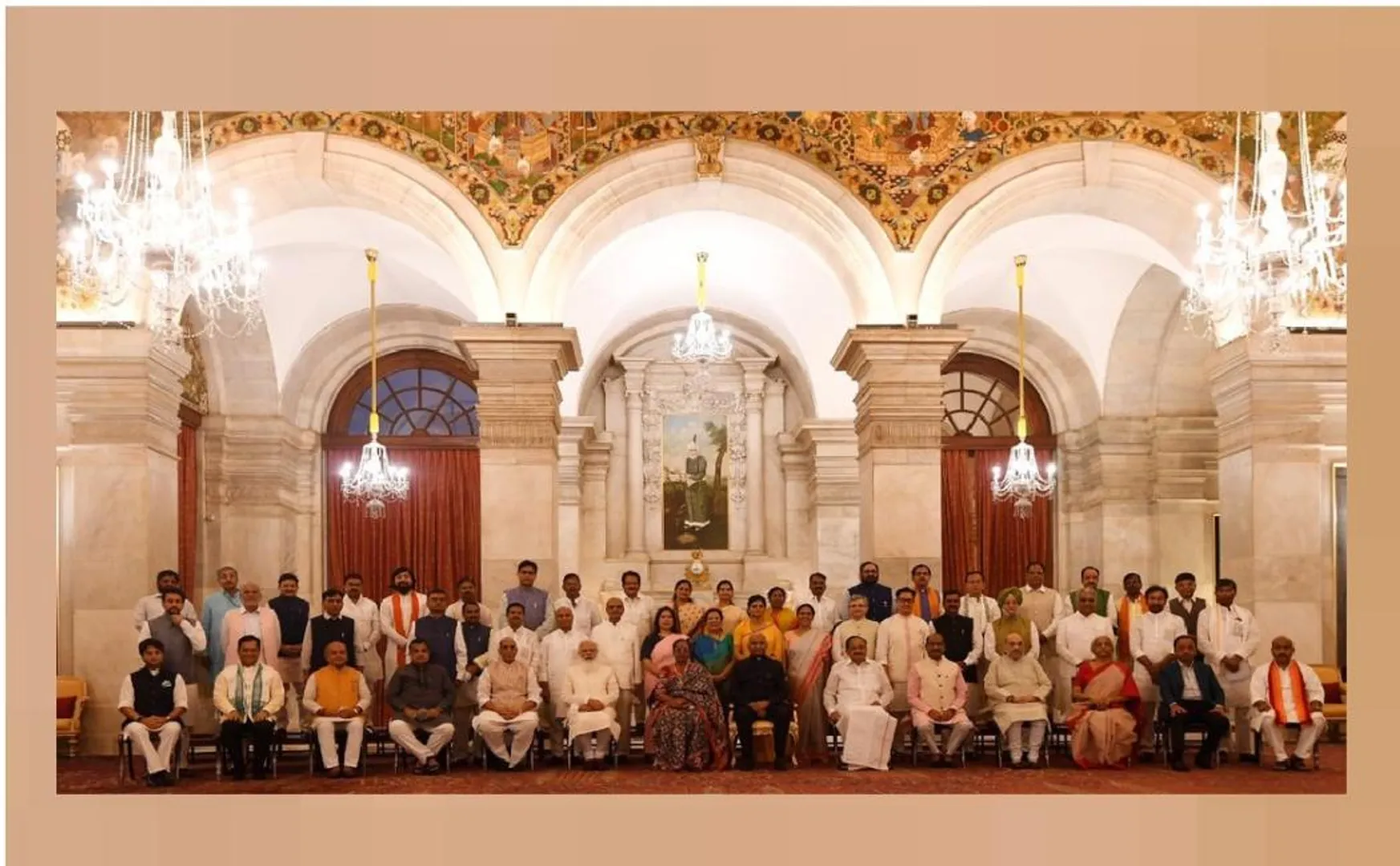 president of india ramnath kovind union ministers take group photo 